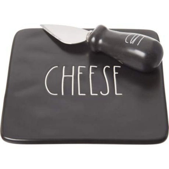 NWT Rae Dunn - Cheese Plate and Knife Set - Picture 1 of 1